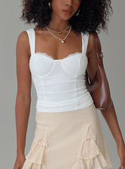 Hazeel Top White
